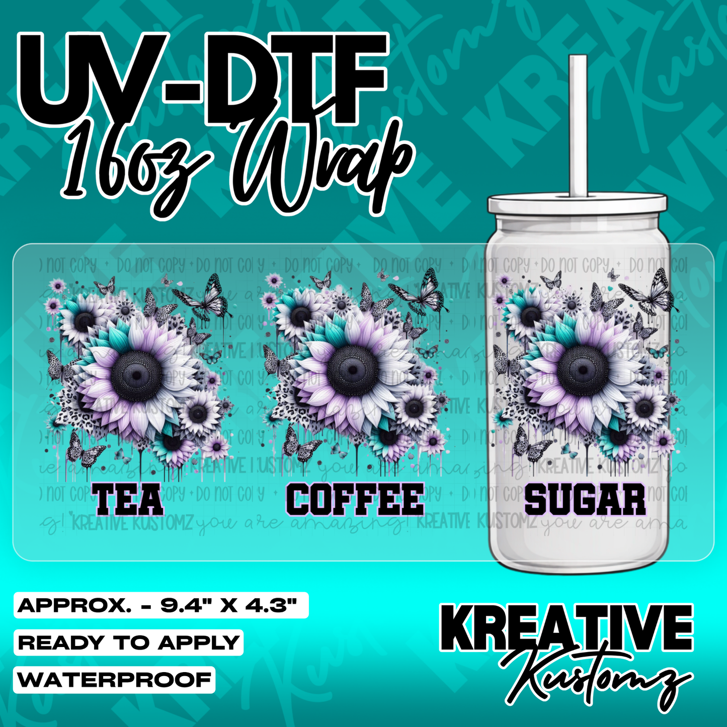 5762 | UV DTF Cup Wrap for 16oz Libbey Glass
