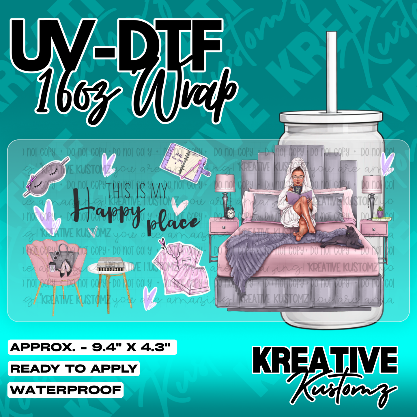5772 | UV DTF Cup Wrap for 16oz Libbey Glass