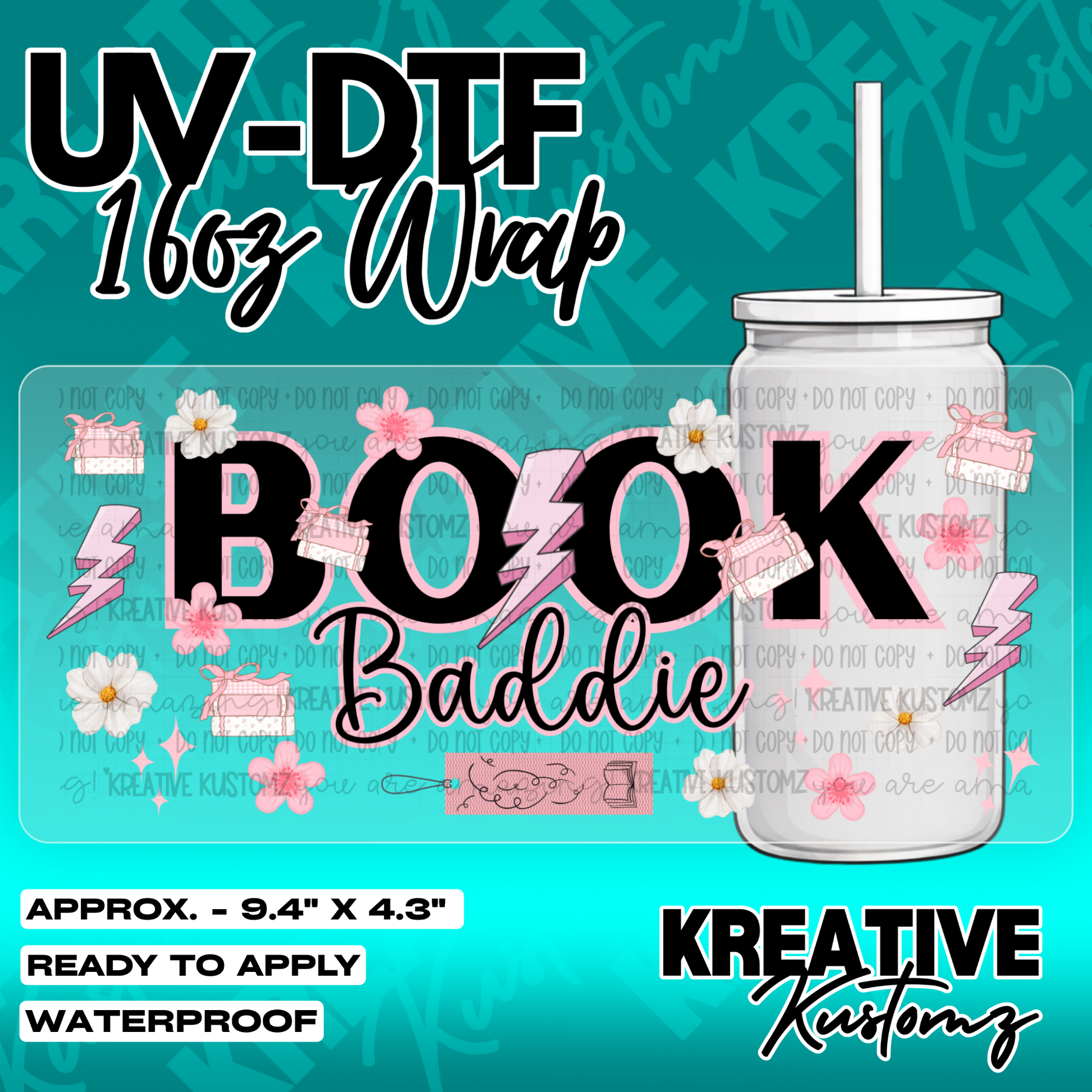 5778 | UV DTF Cup Wrap for 16oz Libbey Glass