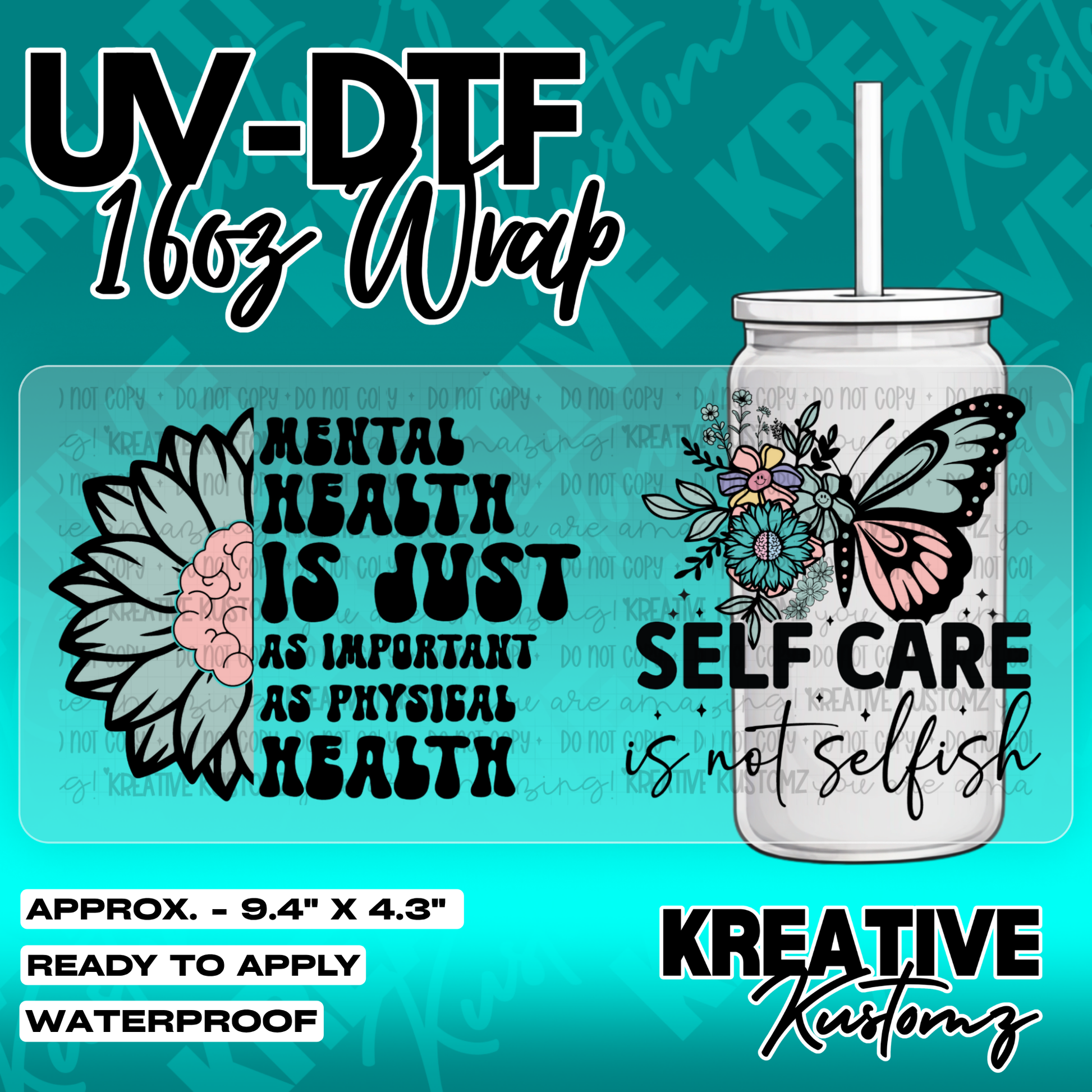 5781 | UV DTF Cup Wrap for 16oz Libbey Glass