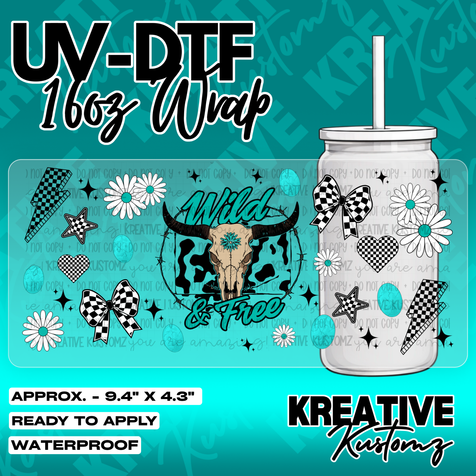 5782 | UV DTF Cup Wrap for 16oz Libbey Glass