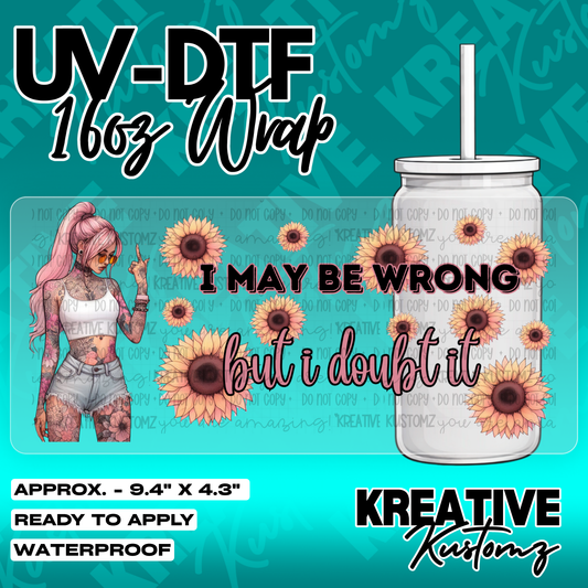 5784 | UV DTF Cup Wrap for 16oz Libbey Glass