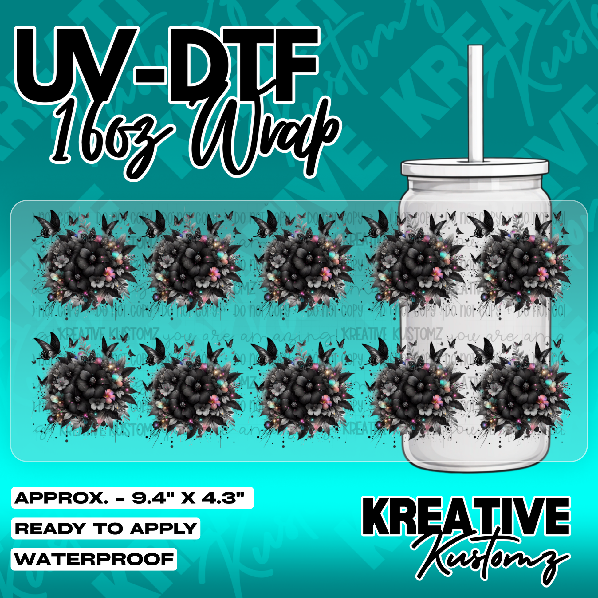 5788 | UV DTF Cup Wrap for 16oz Libbey Glass
