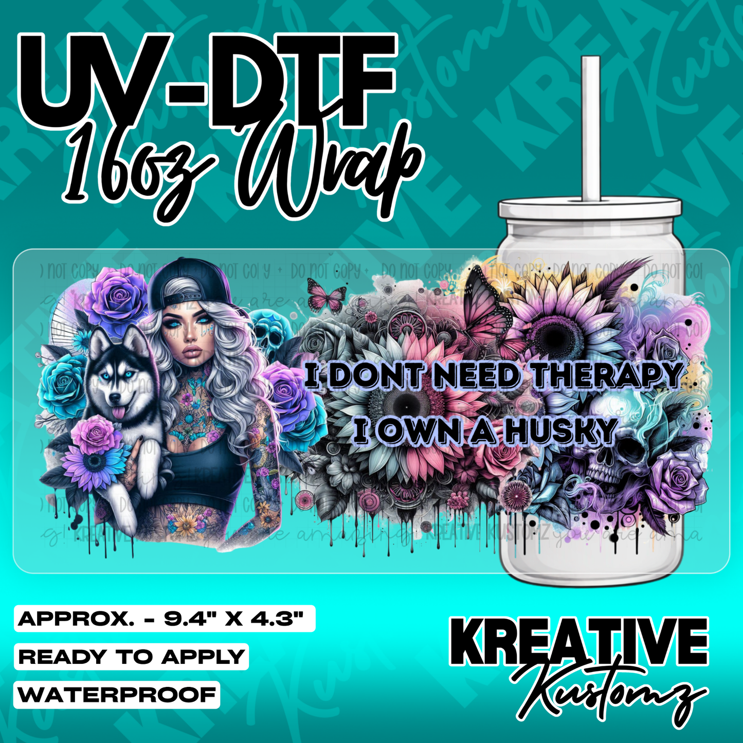 5791 | UV DTF Cup Wrap for 16oz Libbey Glass