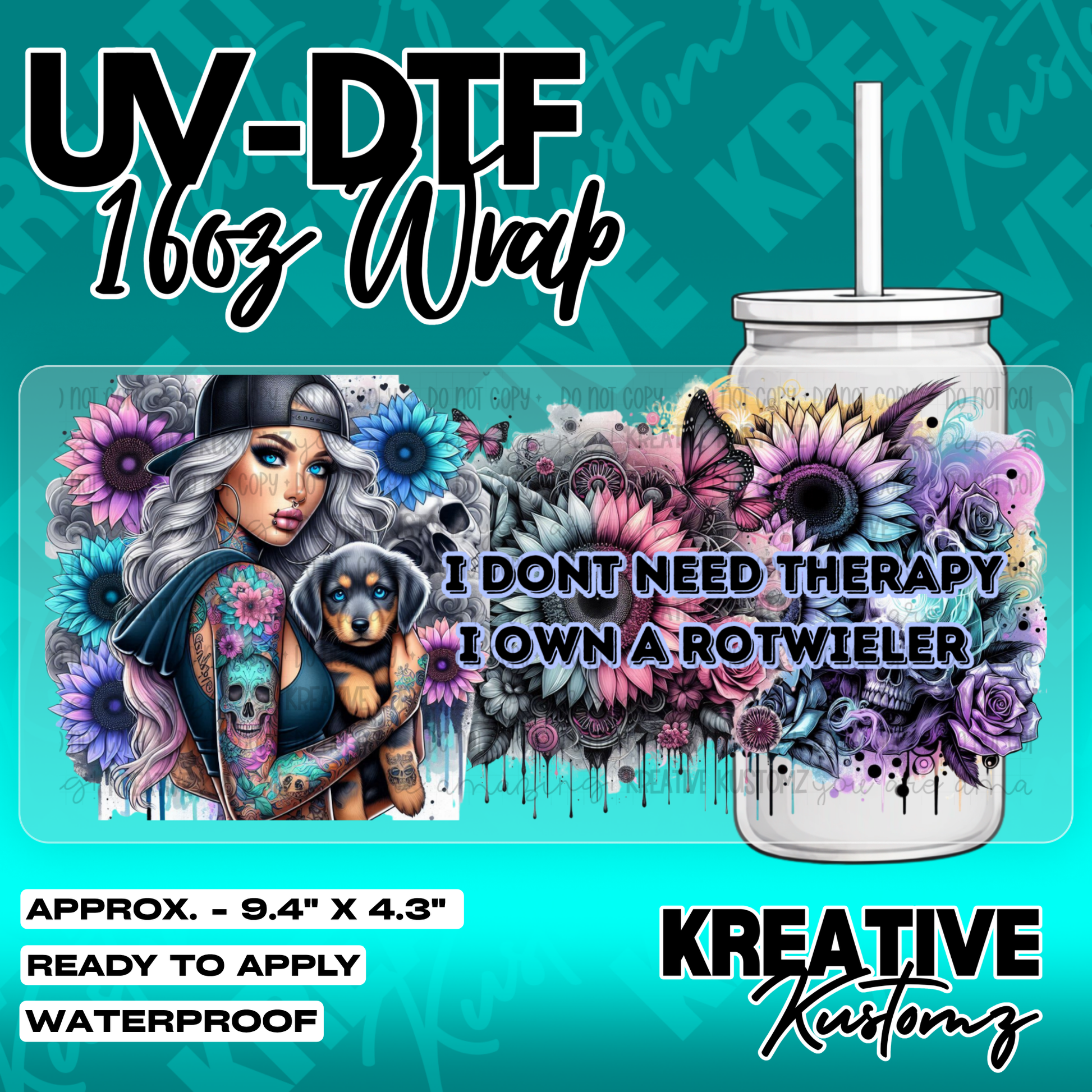 5793 | UV DTF Cup Wrap for 16oz Libbey Glass