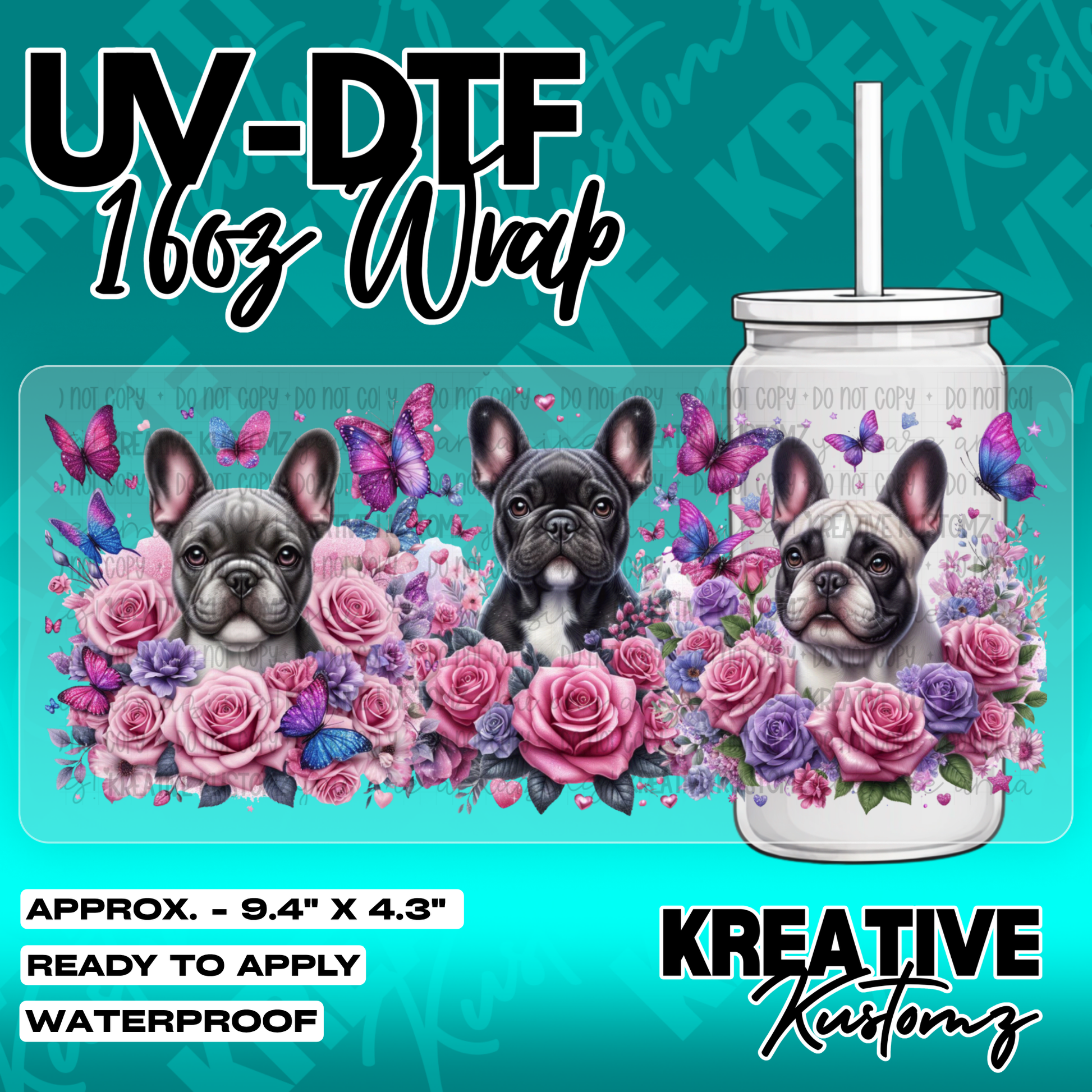5797 | UV DTF Cup Wrap for 16oz Libbey Glass