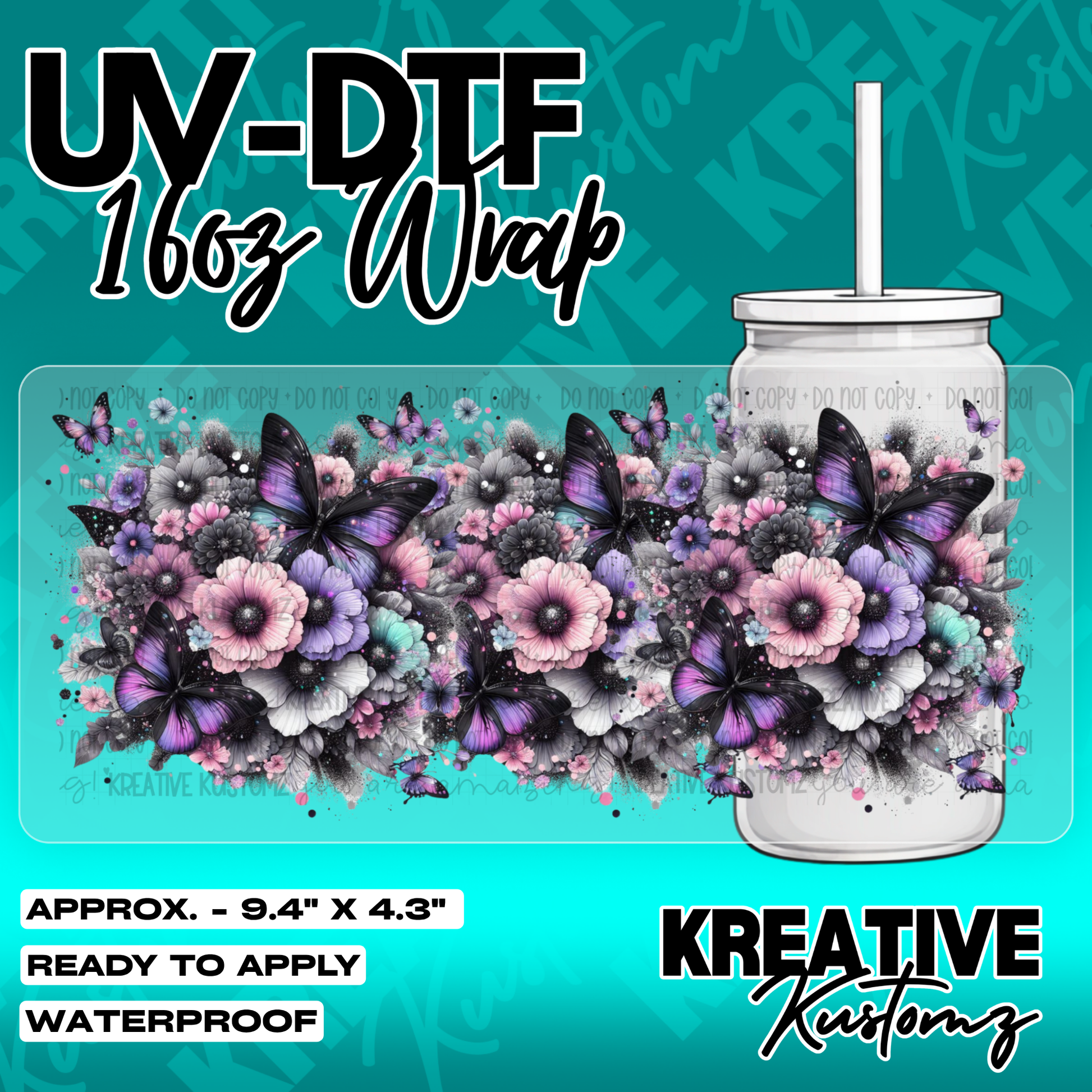 5810 | UV DTF Cup Wrap for 16oz Libbey Glass