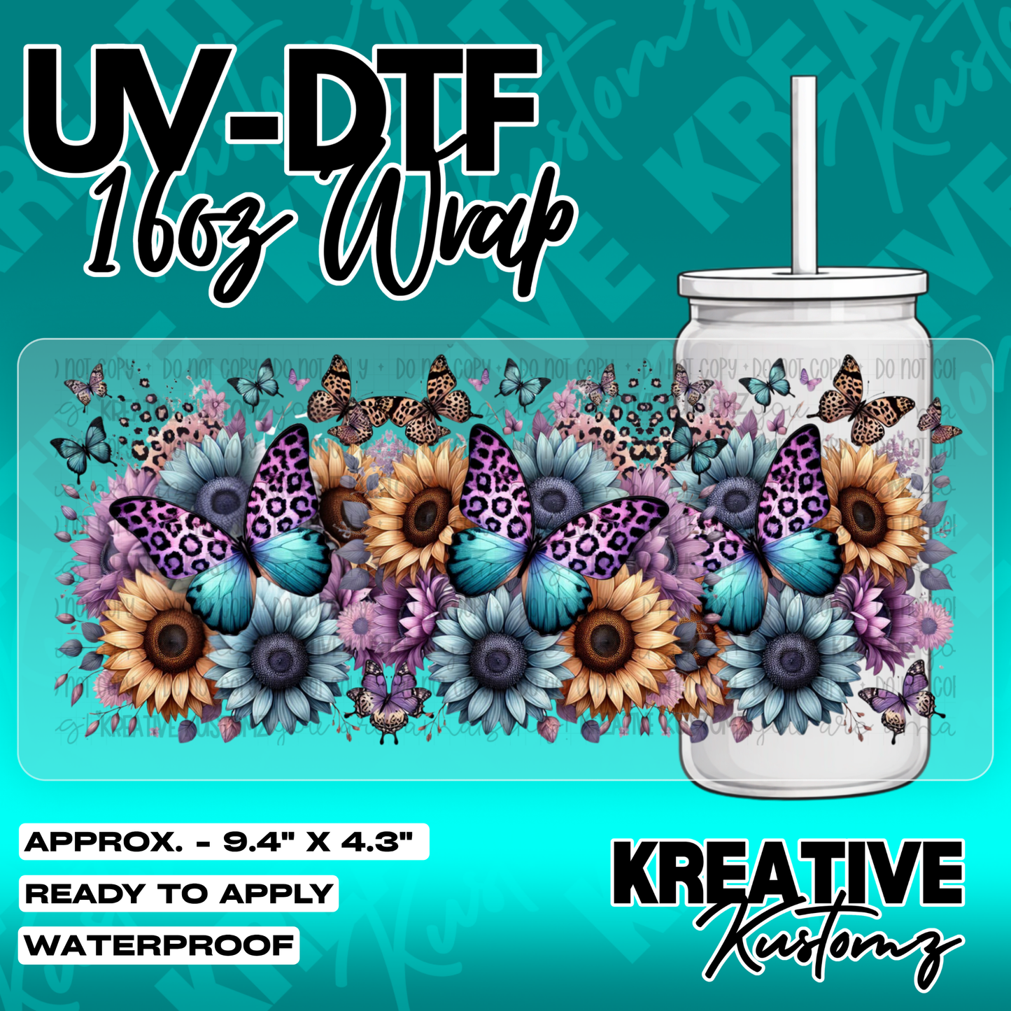 5823 | UV DTF Cup Wrap for 16oz Libbey Glass