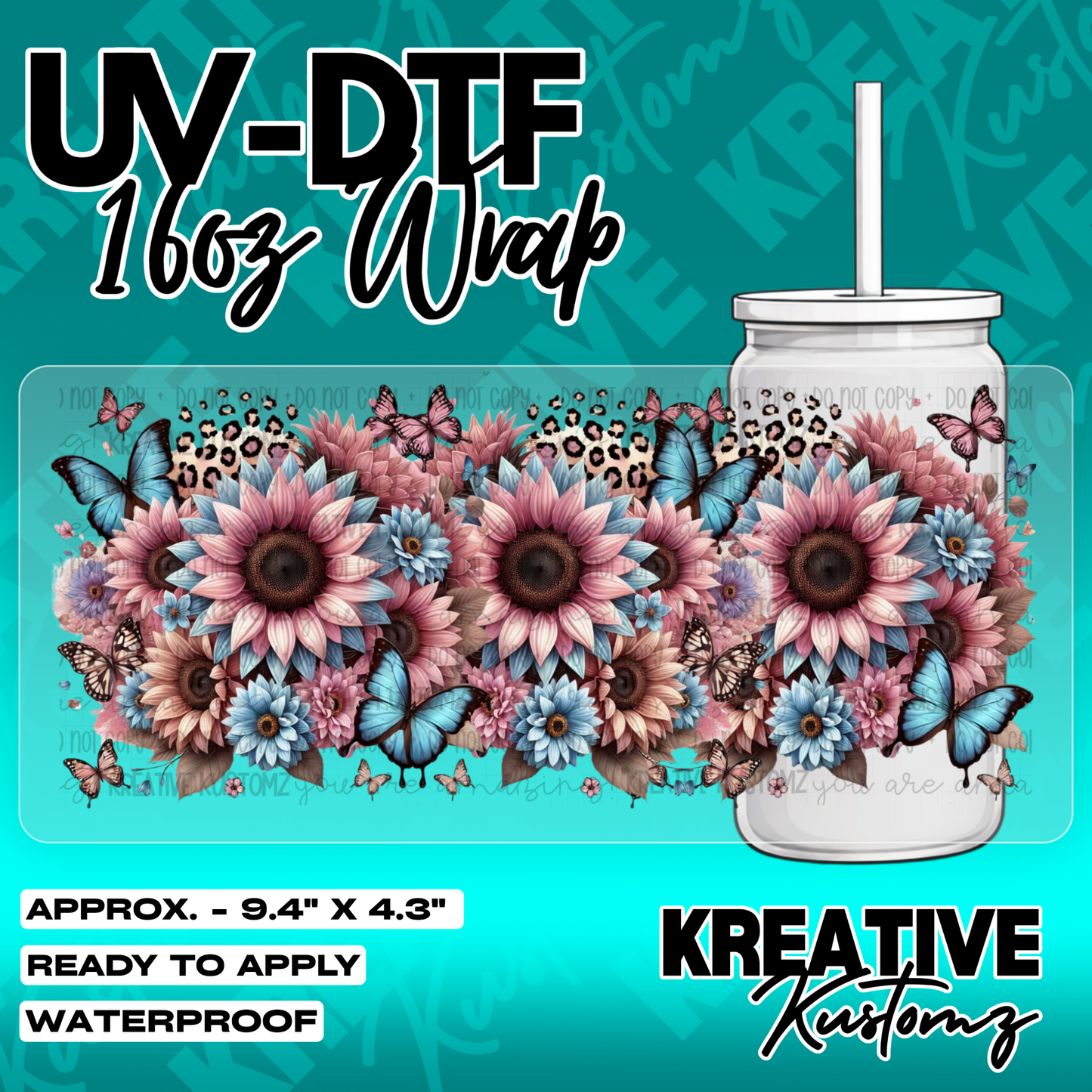 5832 | UV DTF Cup Wrap for 16oz Libbey Glass