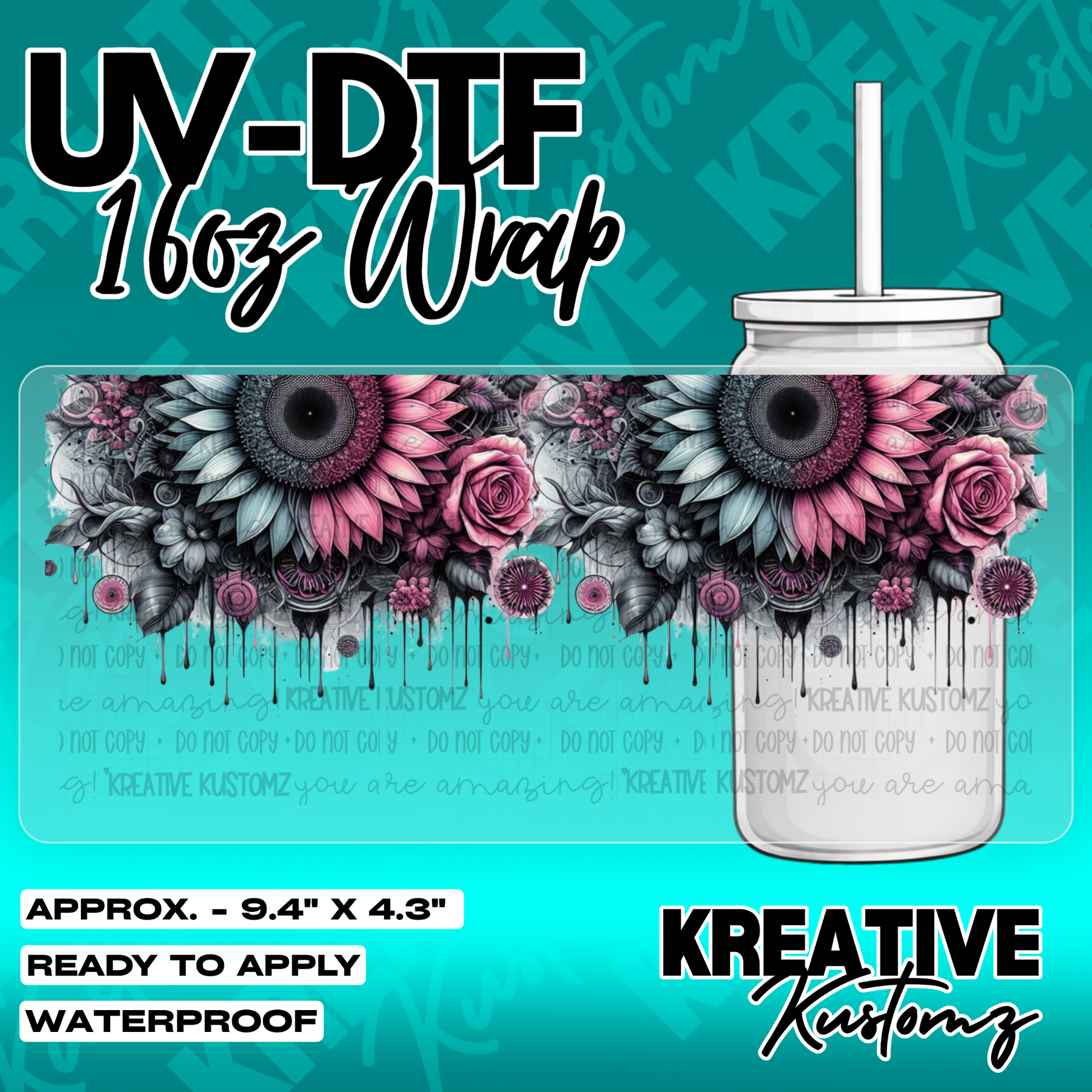 5838 | UV DTF Cup Wrap for 16oz Libbey Glass