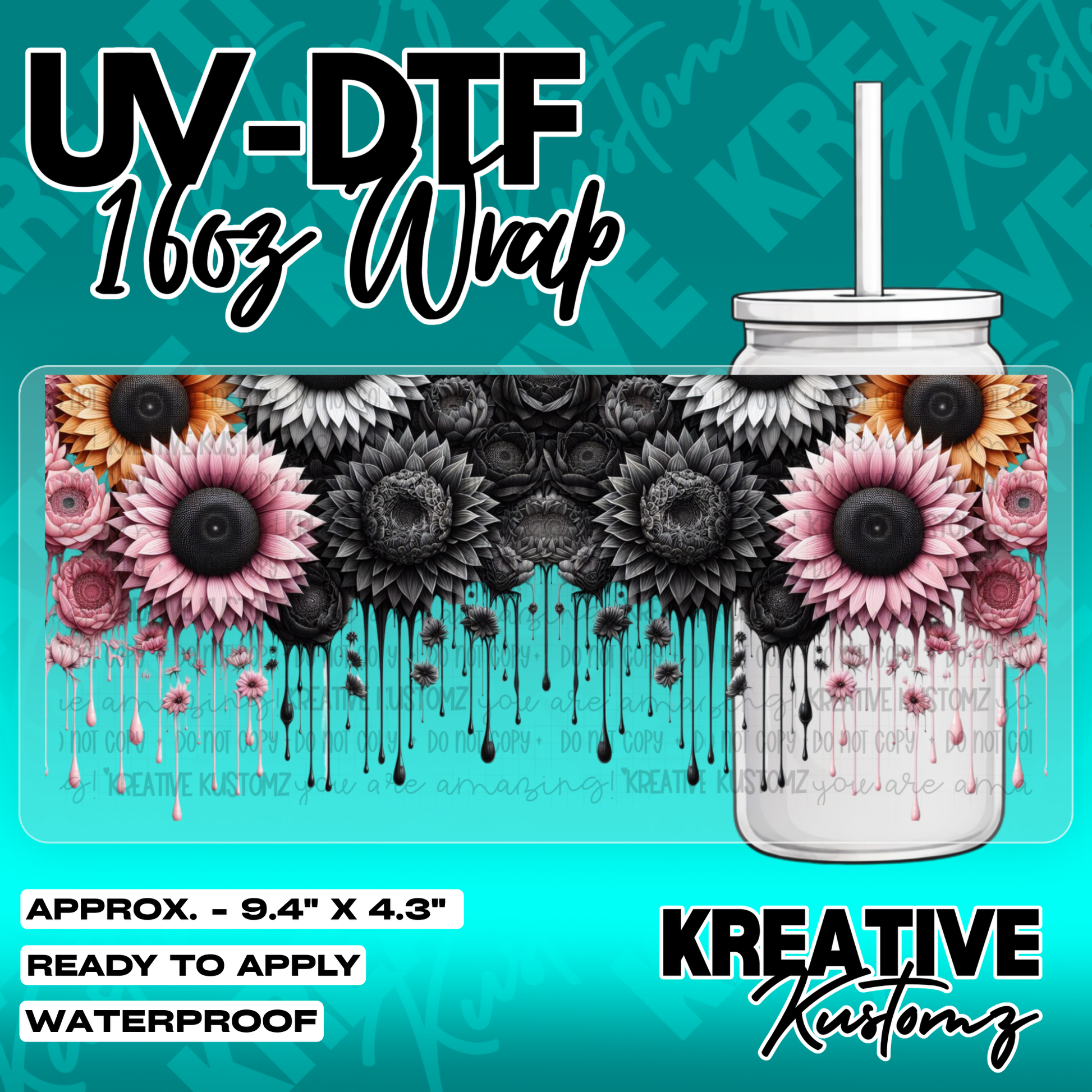 5840 | UV DTF Cup Wrap for 16oz Libbey Glass