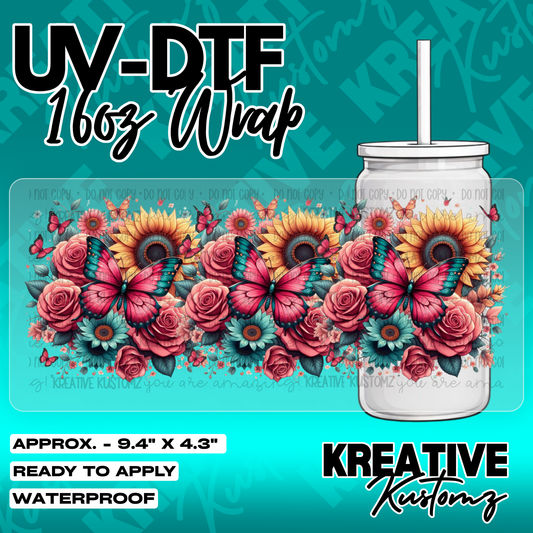 5842 | UV DTF Cup Wrap for 16oz Libbey Glass