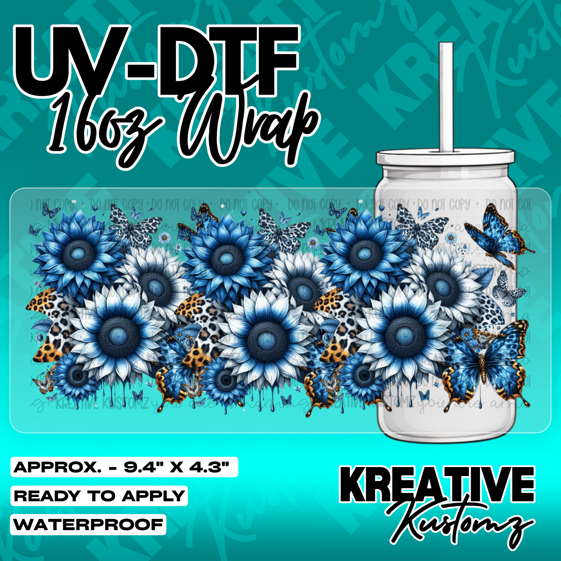 5849 | UV DTF Cup Wrap for 16oz Libbey Glass