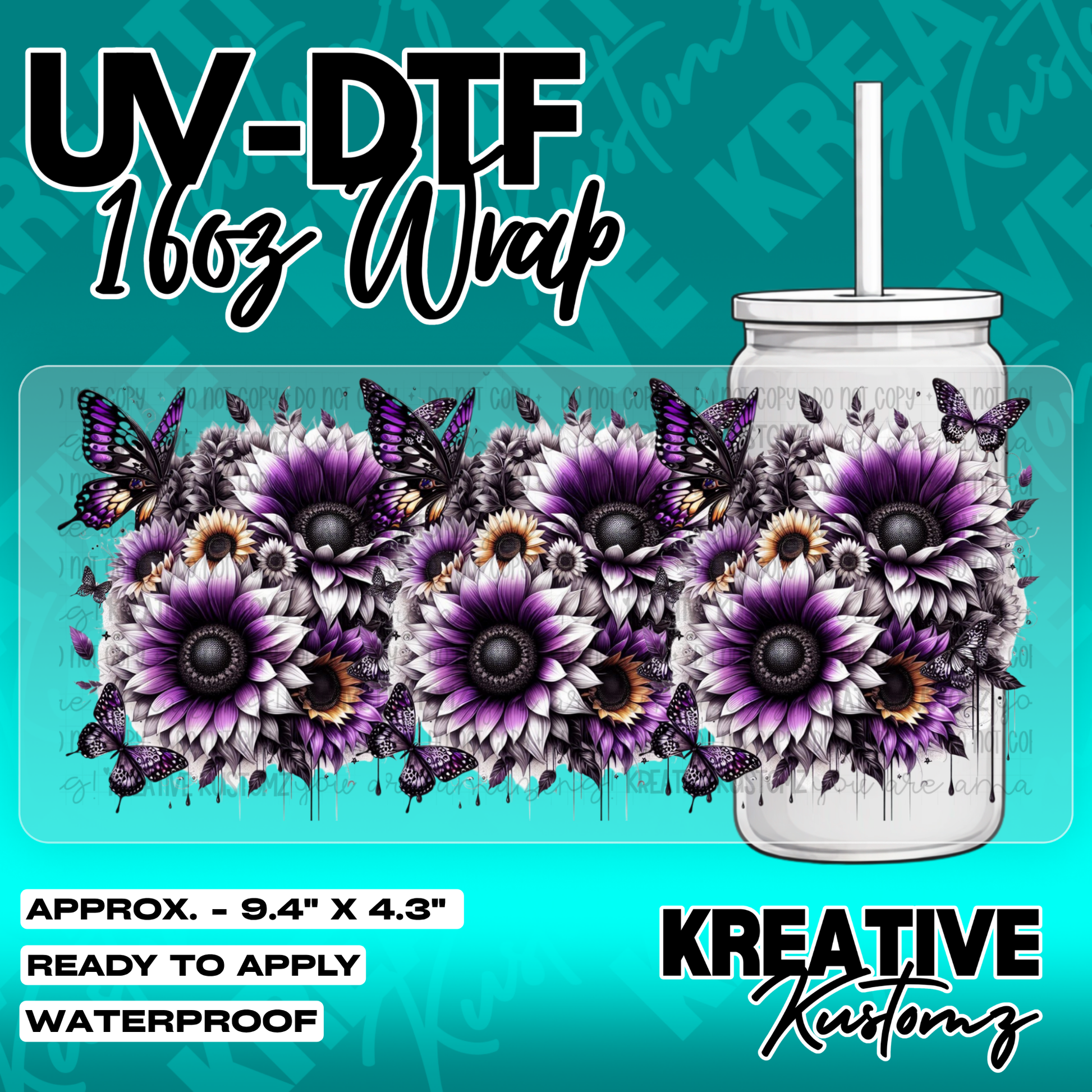 5851 | UV DTF Cup Wrap for 16oz Libbey Glass