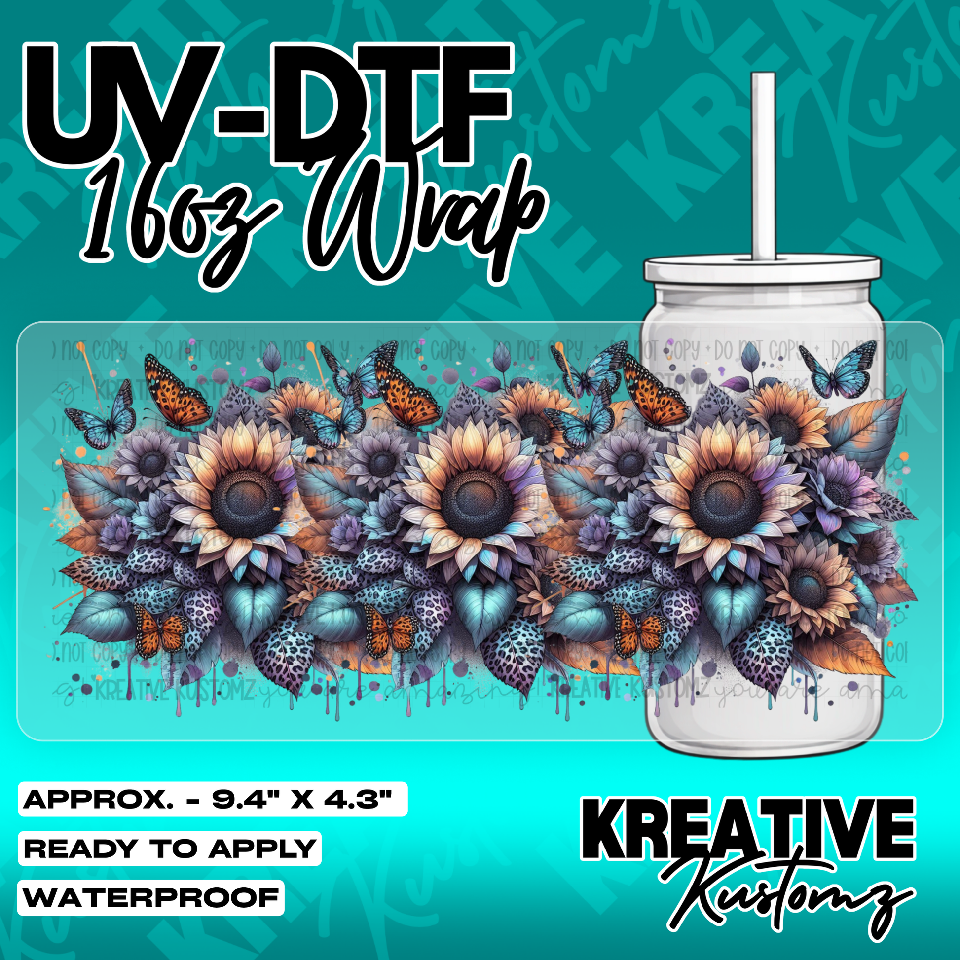 5868 | UV DTF Cup Wrap for 16oz Libbey Glass