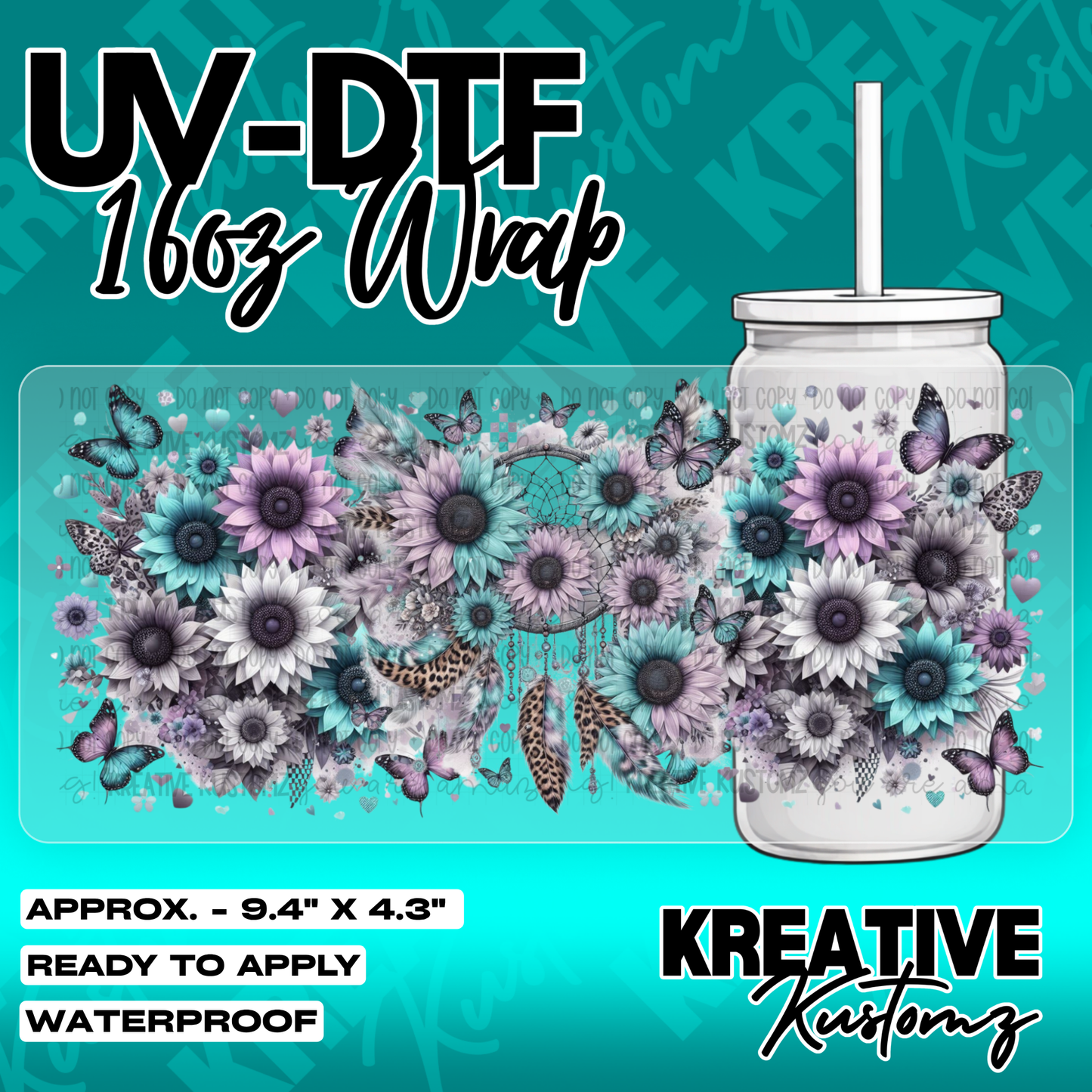 5872 | UV DTF Cup Wrap for 16oz Libbey Glass