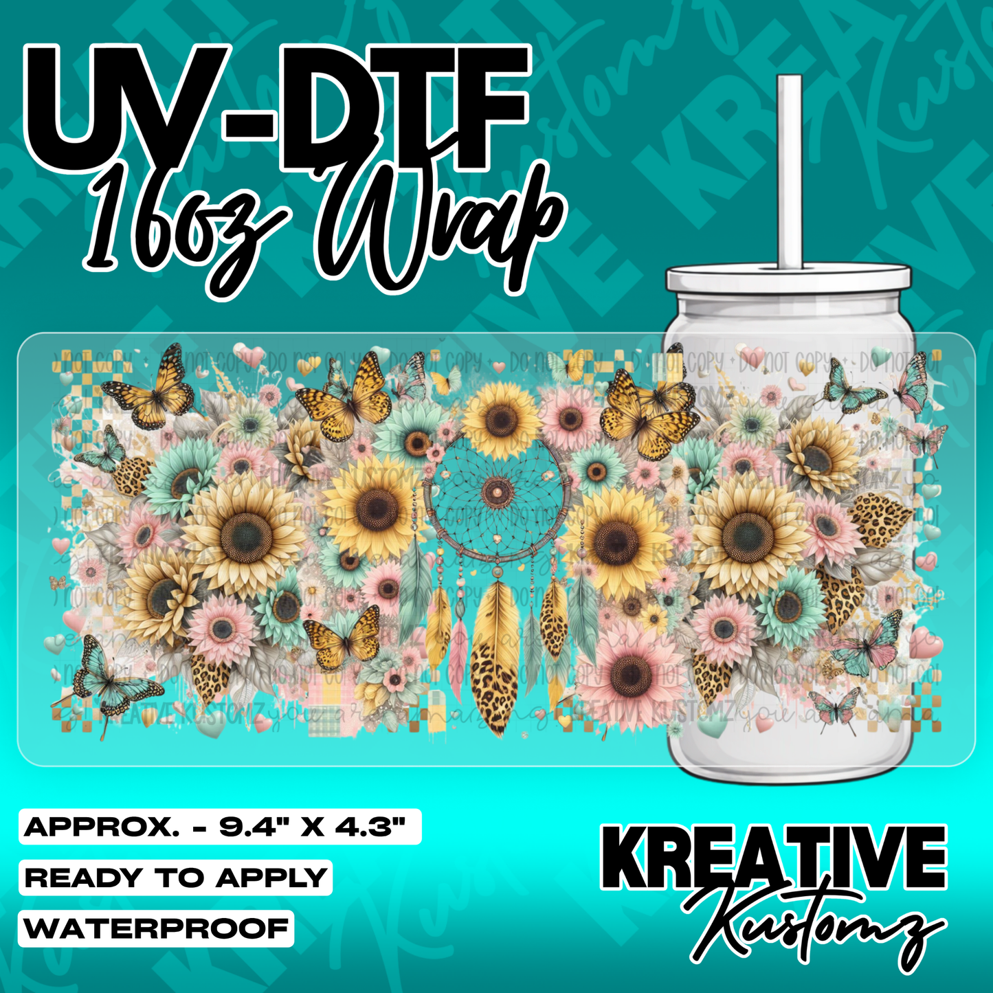 5873 | UV DTF Cup Wrap for 16oz Libbey Glass