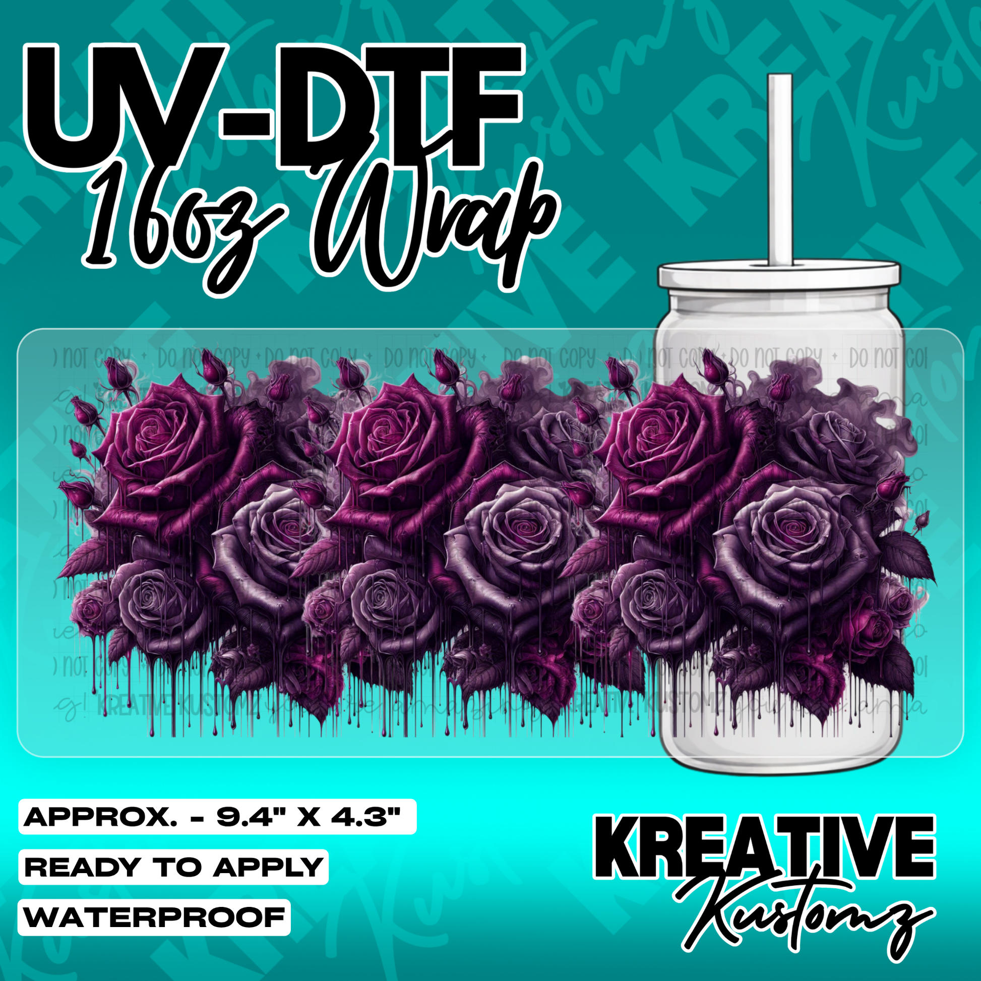 5874 | UV DTF Cup Wrap for 16oz Libbey Glass