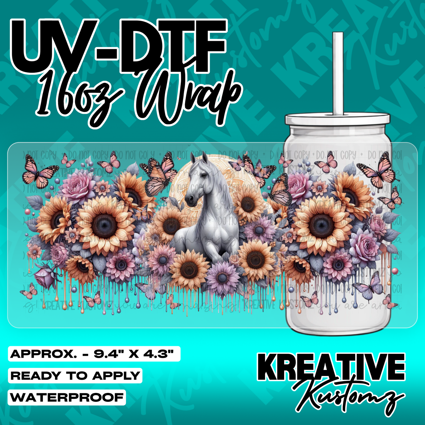 5881 | UV DTF Cup Wrap for 16oz Libbey Glass