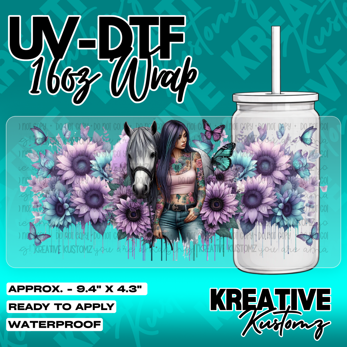 5883 | UV DTF Cup Wrap for 16oz Libbey Glass