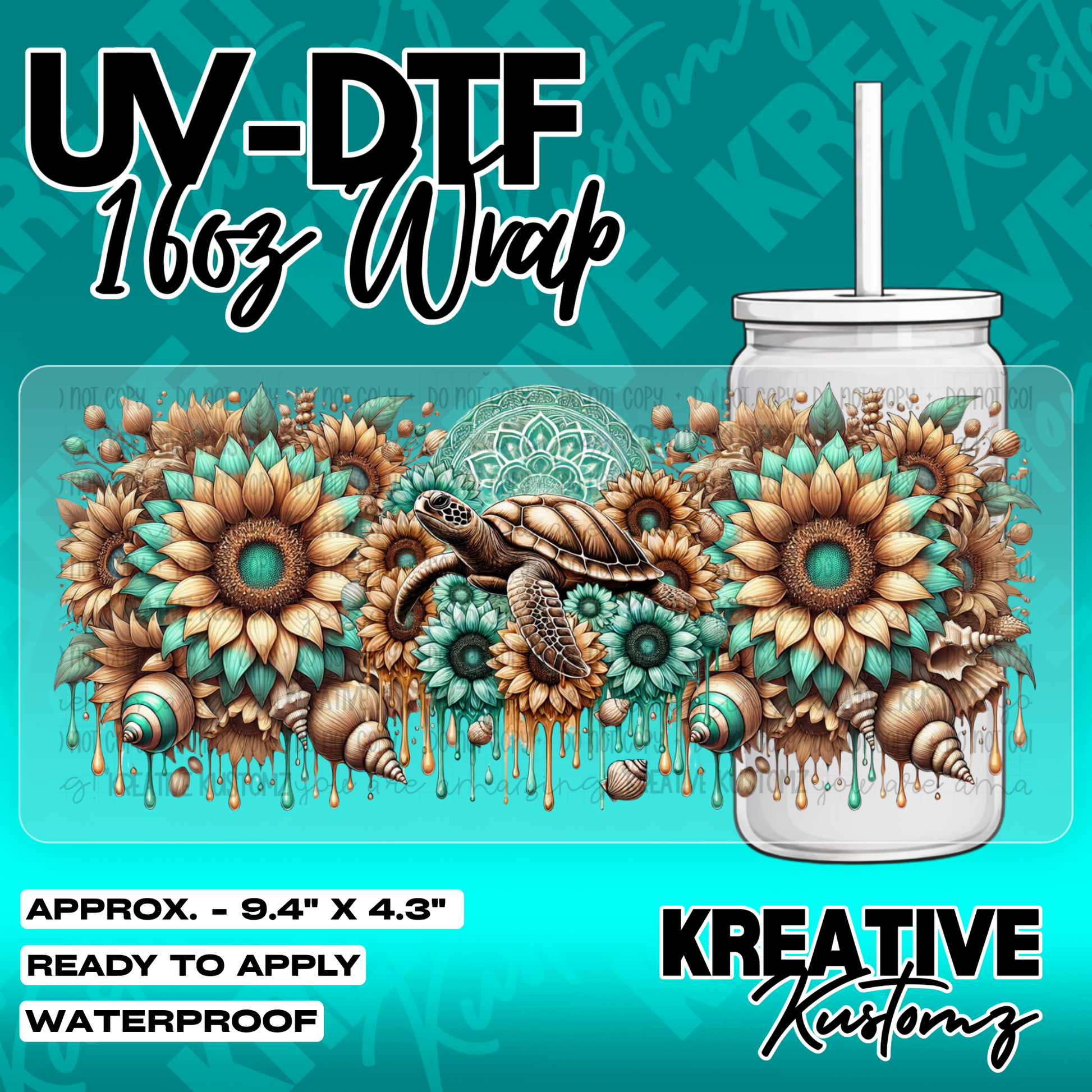 5906 | UV DTF Cup Wrap for 16oz Libbey Glass