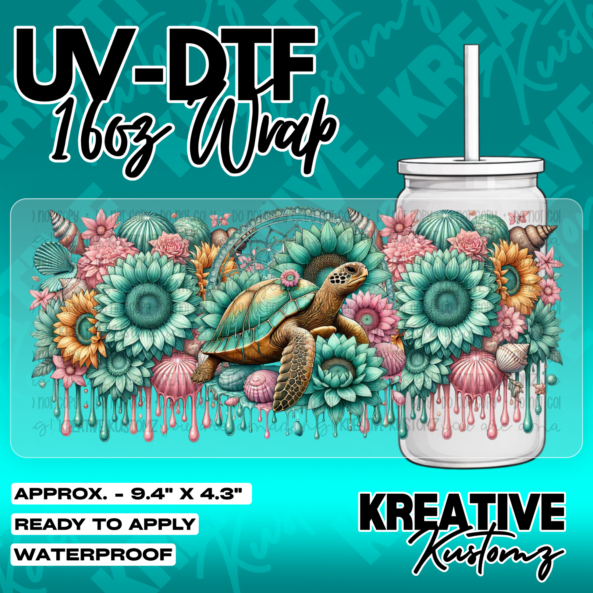 5907 | UV DTF Cup Wrap for 16oz Libbey Glass