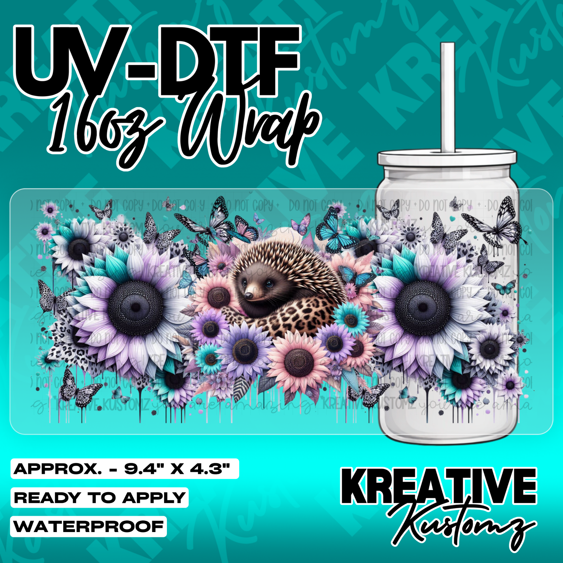 5930 | UV DTF Cup Wrap for 16oz Libbey Glass