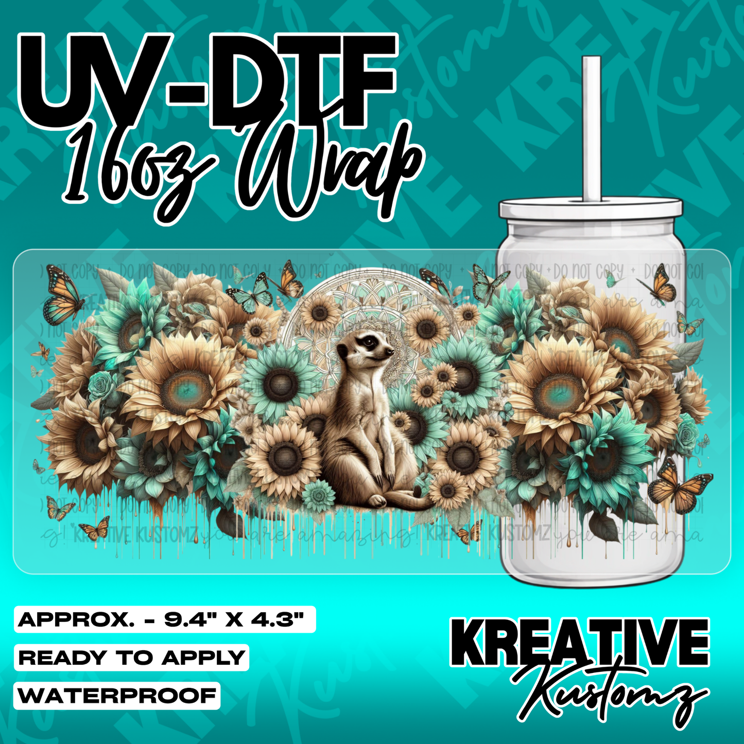 5932 | UV DTF Cup Wrap for 16oz Libbey Glass
