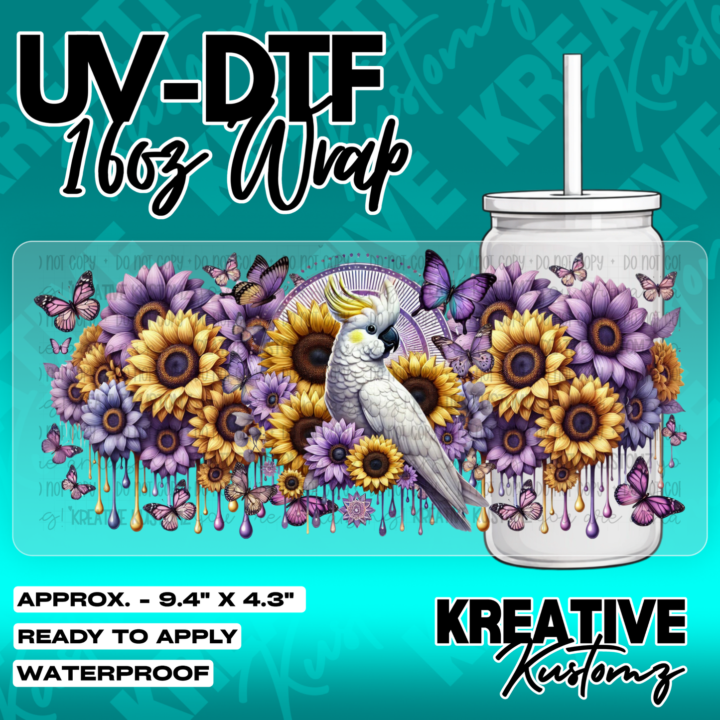 5940 | UV DTF Cup Wrap for 16oz Libbey Glass