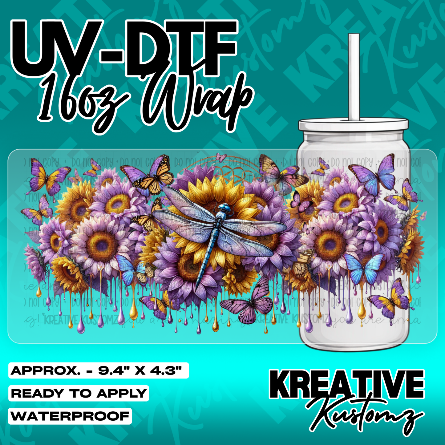 5950 | UV DTF Cup Wrap for 16oz Libbey Glass