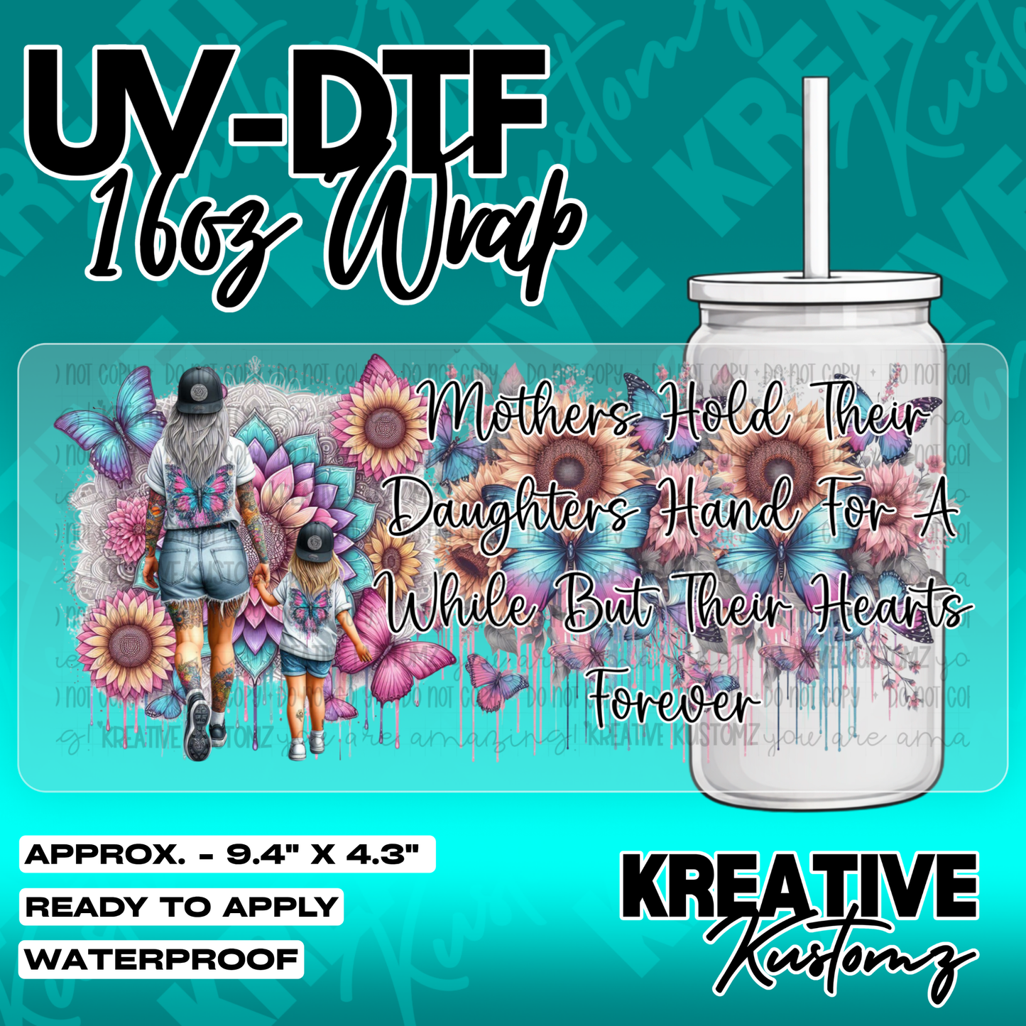 5961 | UV DTF Cup Wrap for 16oz Libbey Glass