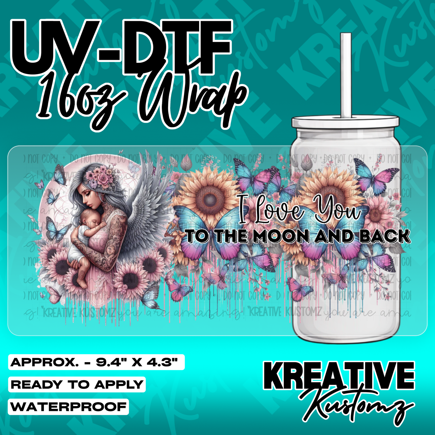 5963 | UV DTF Cup Wrap for 16oz Libbey Glass