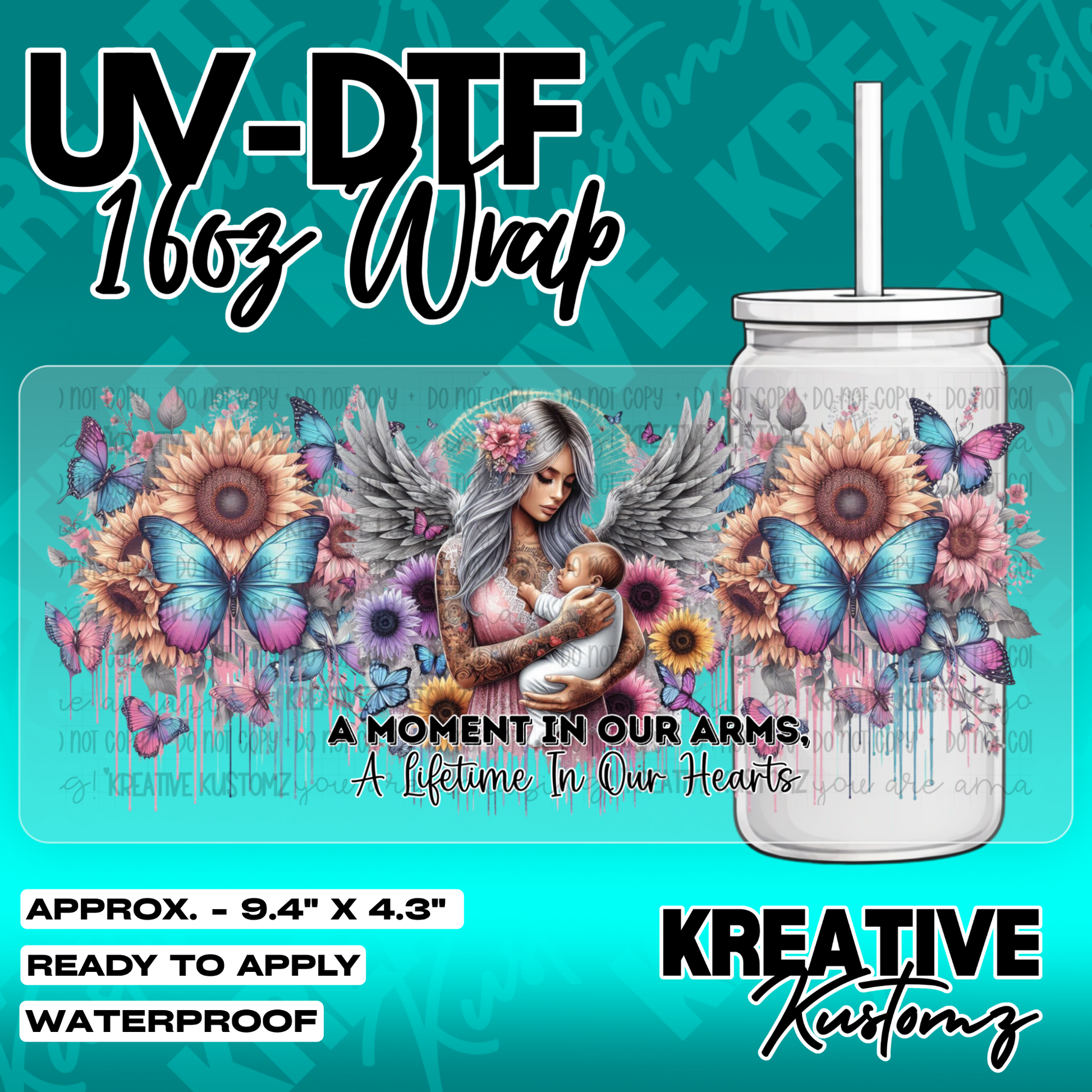 5965 | UV DTF Cup Wrap for 16oz Libbey Glass