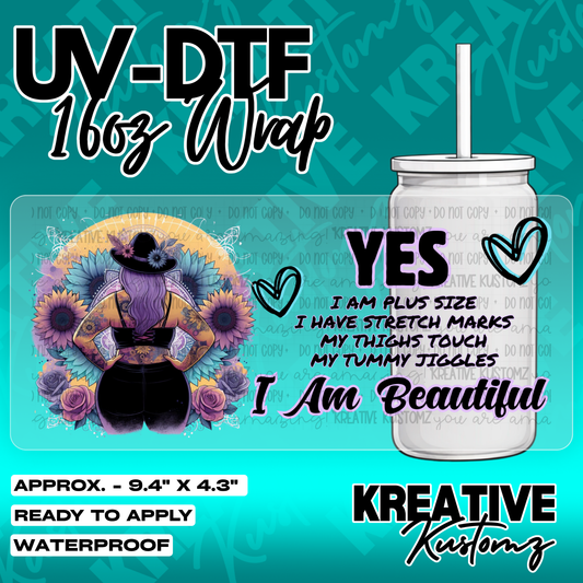 5991 | UV DTF Cup Wrap for 16oz Libbey Glass