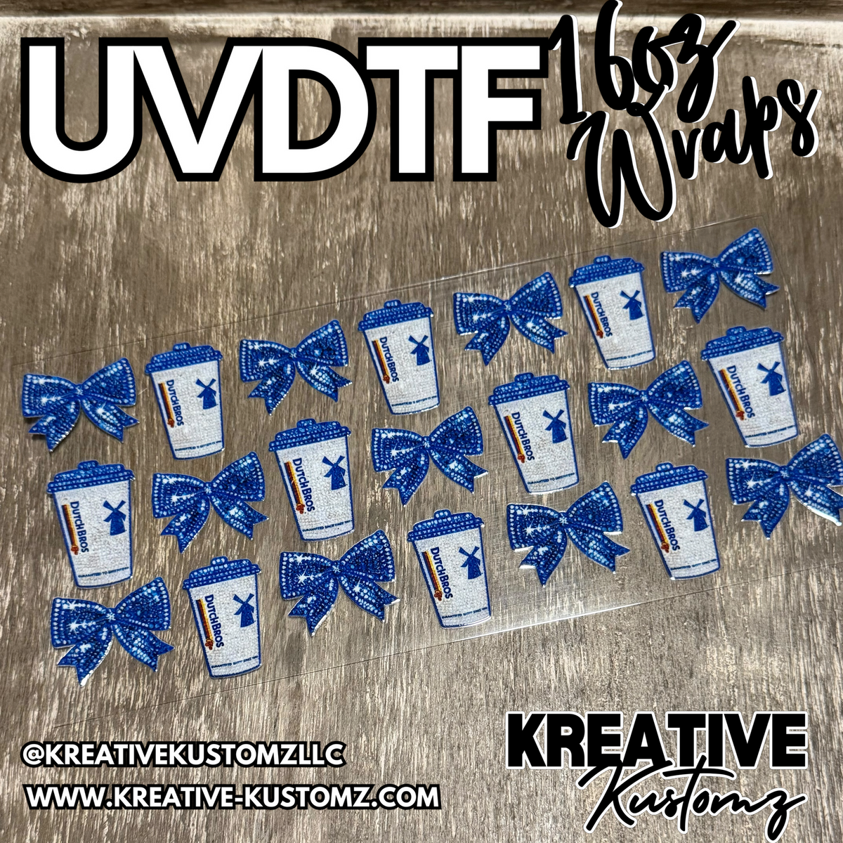 1454 | RTS | UV DTF Cup Wrap for 16oz Libbey Glass
