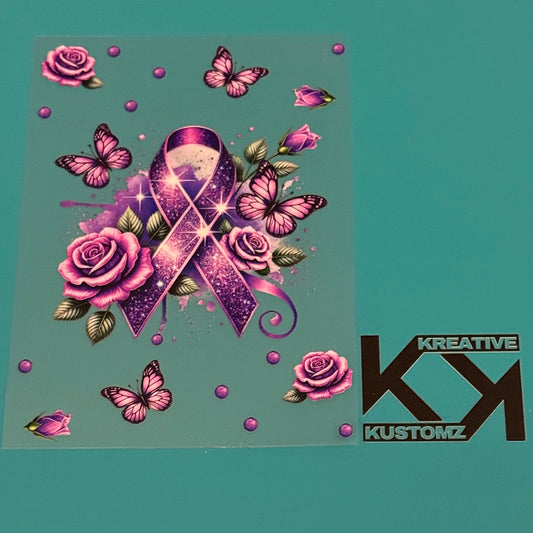 A5 Purple Ribbon UV-DTF NOTEBOOK WRAP