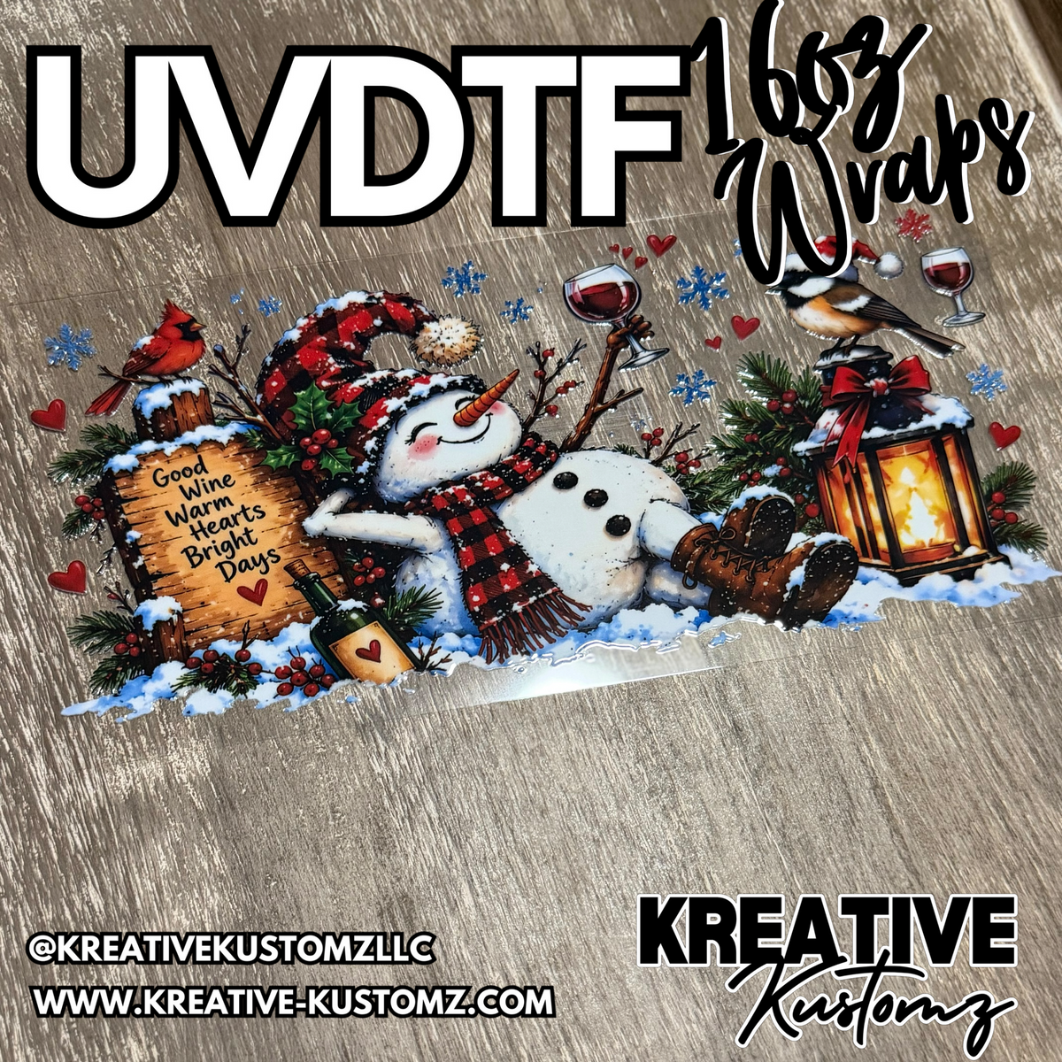 1438 | RTS | UV DTF Cup Wrap for 16oz Libbey Glass