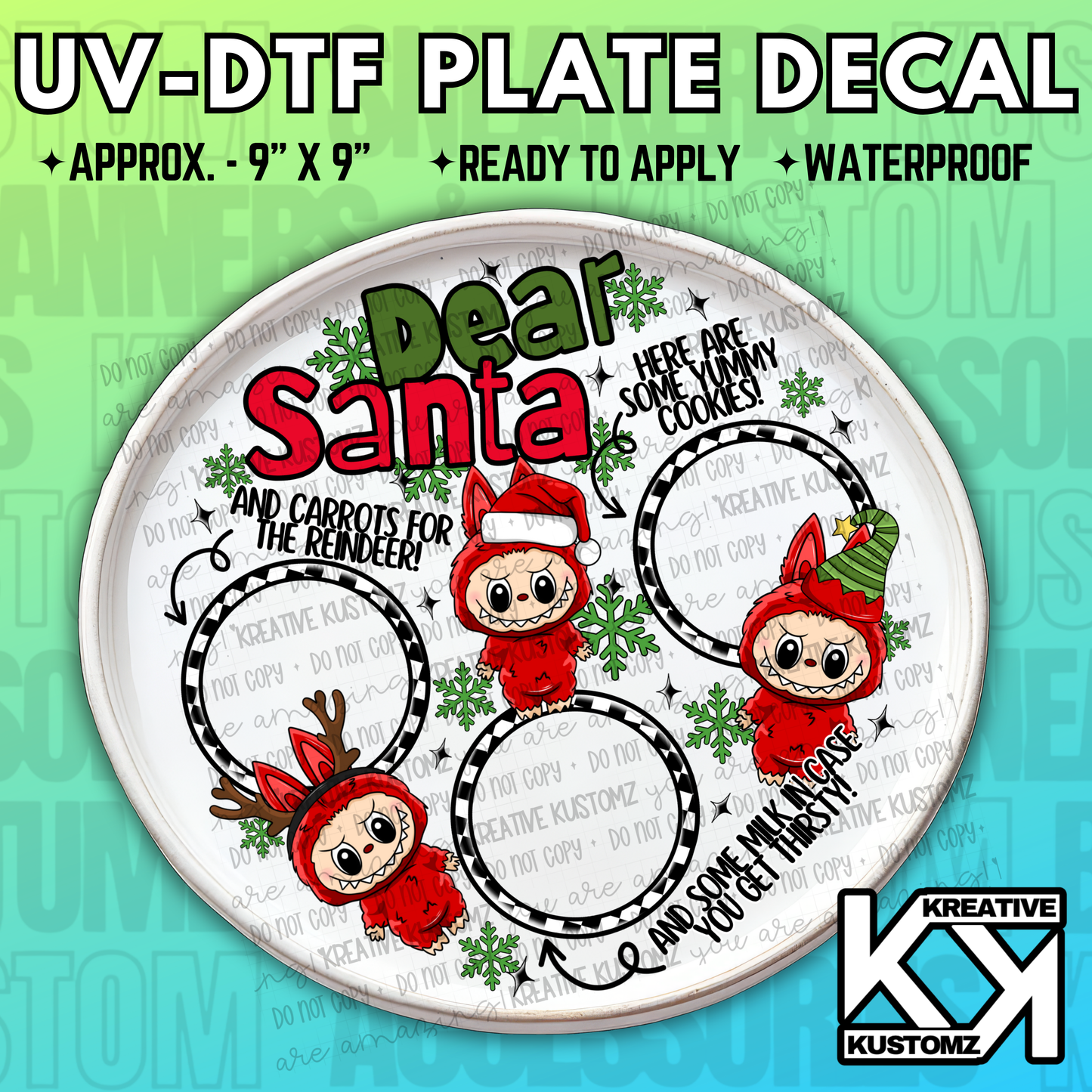 UV-DTF Cookie Tray Decal - Circle 6