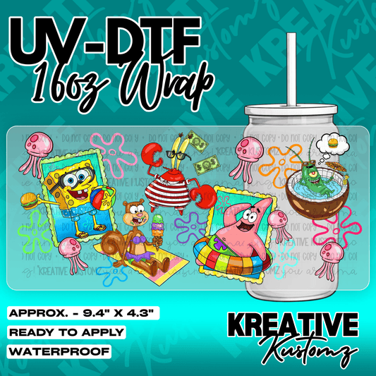 6007 | UV DTF Cup Wrap for 16oz Libbey Glass