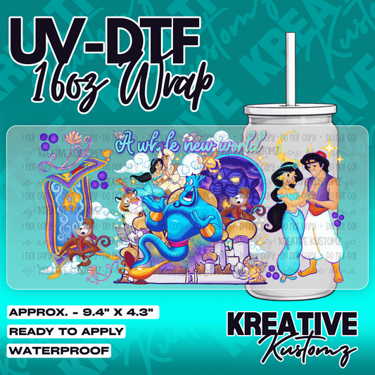 6011 | UV DTF Cup Wrap for 16oz Libbey Glass
