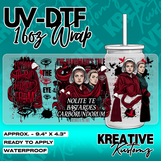 6018 | UV DTF Cup Wrap for 16oz Libbey Glass