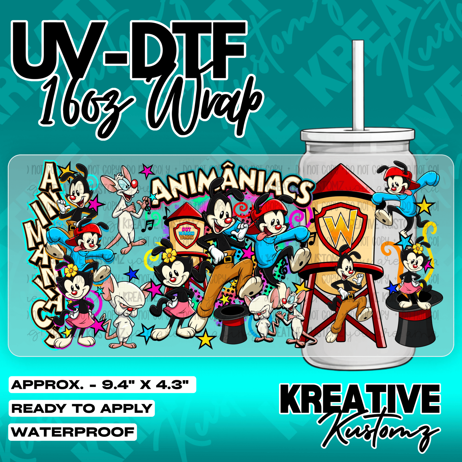6023 | UV DTF Cup Wrap for 16oz Libbey Glass