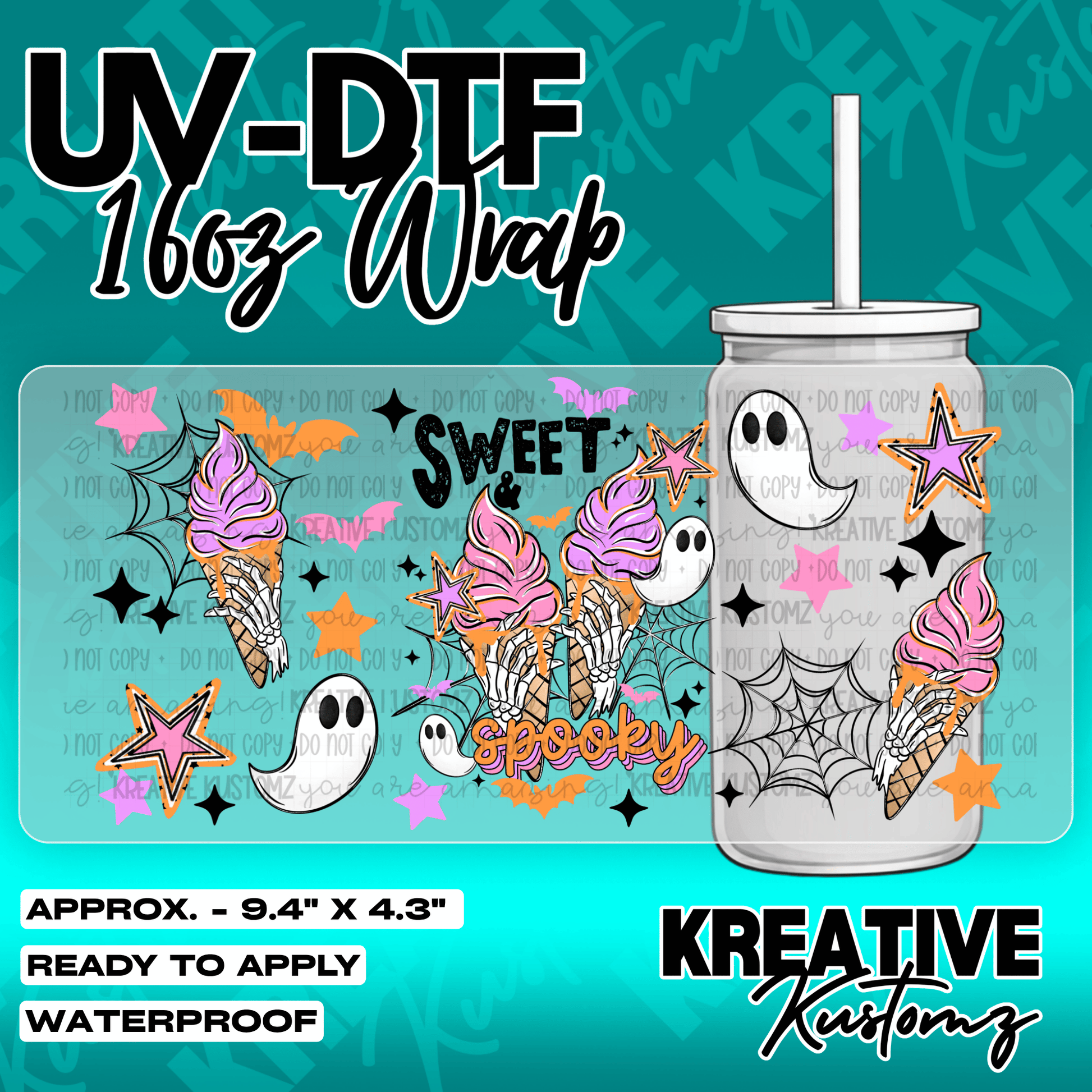 6024 | UV DTF Cup Wrap for 16oz Libbey Glass