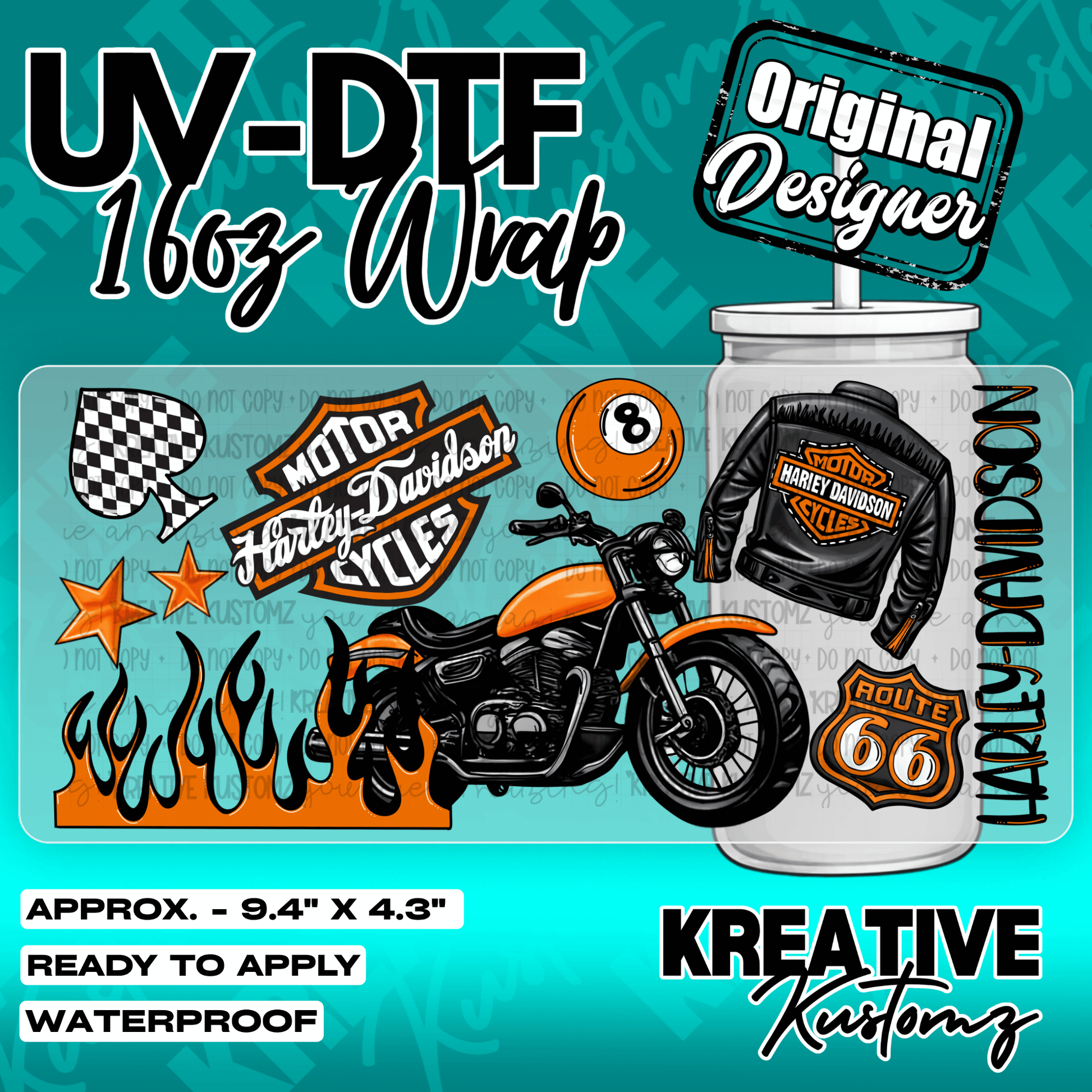6037 | UV DTF Cup Wrap for 16oz Libbey Glass