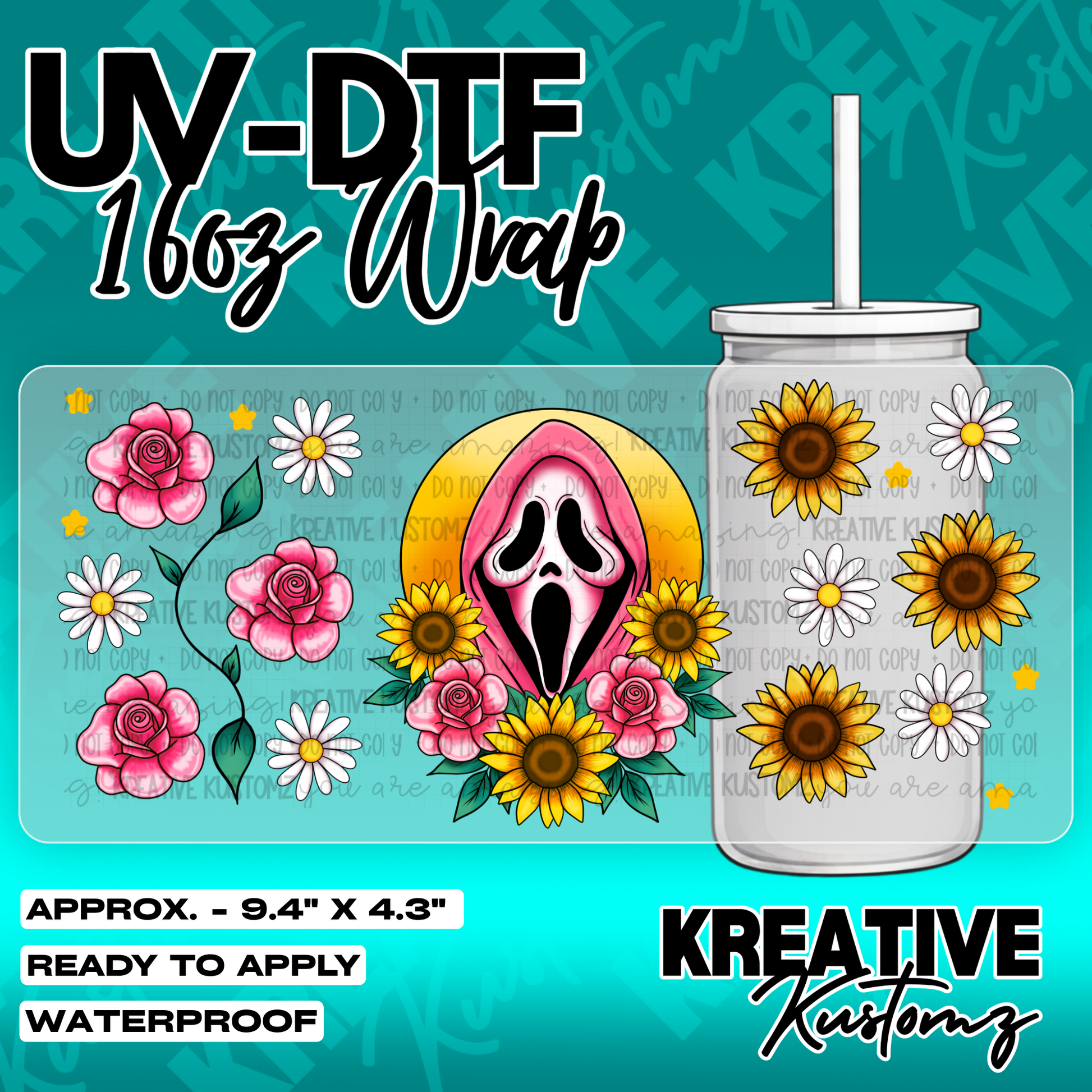 6054 | UV DTF Cup Wrap for 16oz Libbey Glass
