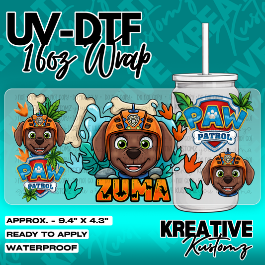 6059 | UV DTF Cup Wrap for 16oz Libbey Glass