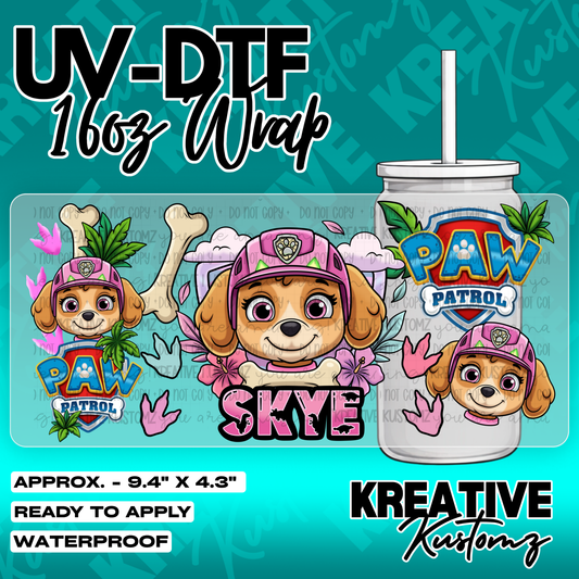 6060 | UV DTF Cup Wrap for 16oz Libbey Glass