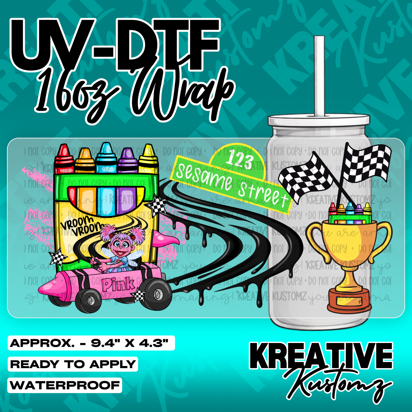 6066 | UV DTF Cup Wrap for 16oz Libbey Glass