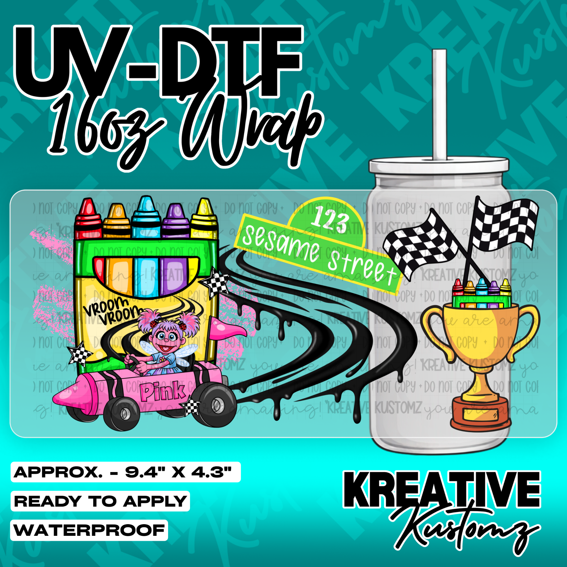 6066 | UV DTF Cup Wrap for 16oz Libbey Glass