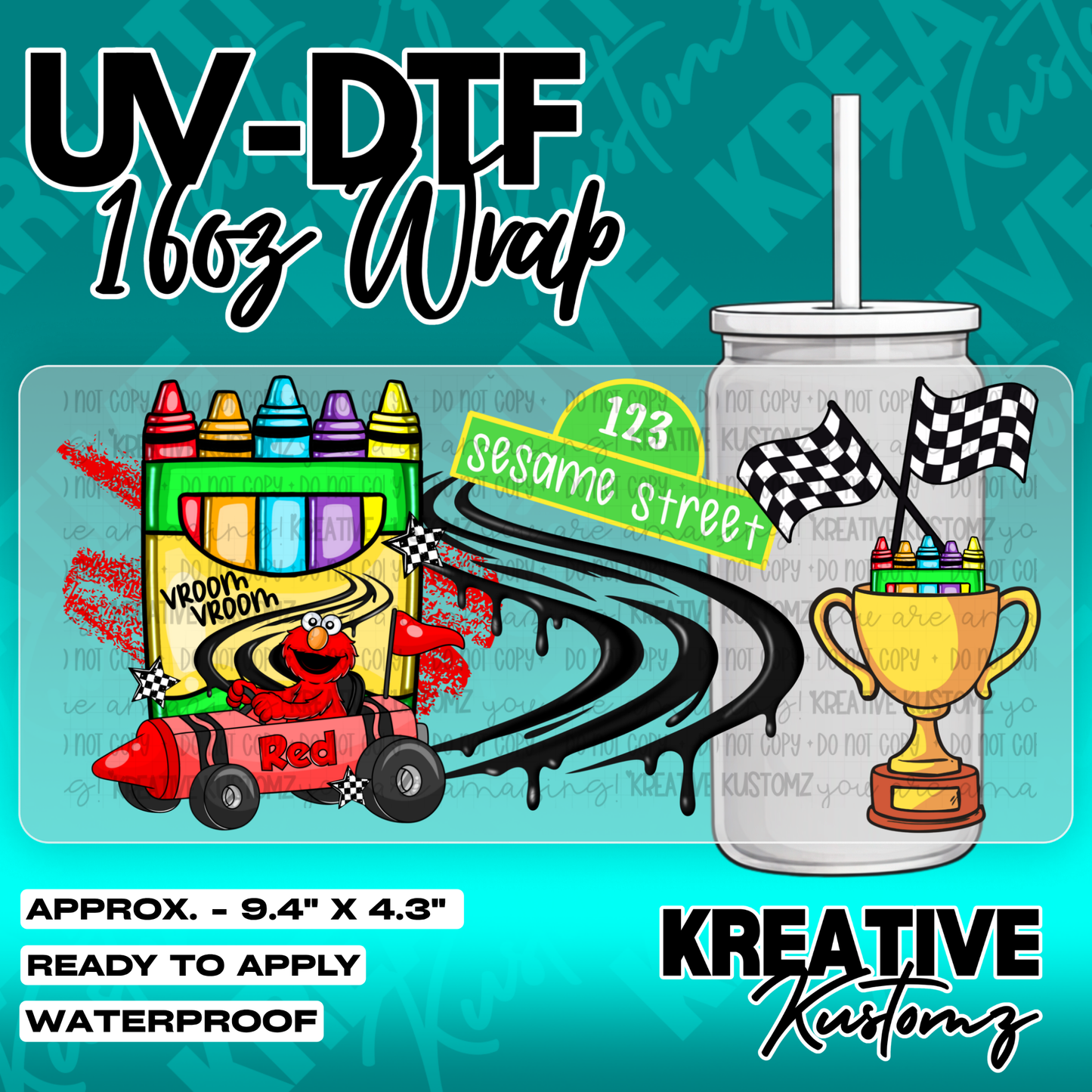 6071 | UV DTF Cup Wrap for 16oz Libbey Glass